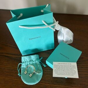 Tiffany & Co. Serenity Key Ring with packaging